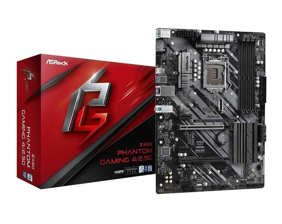 ASRock Z490 Phantom Gaming 4/2.5G – Best Cheap Motherboard for Intel Core i7-10700k 