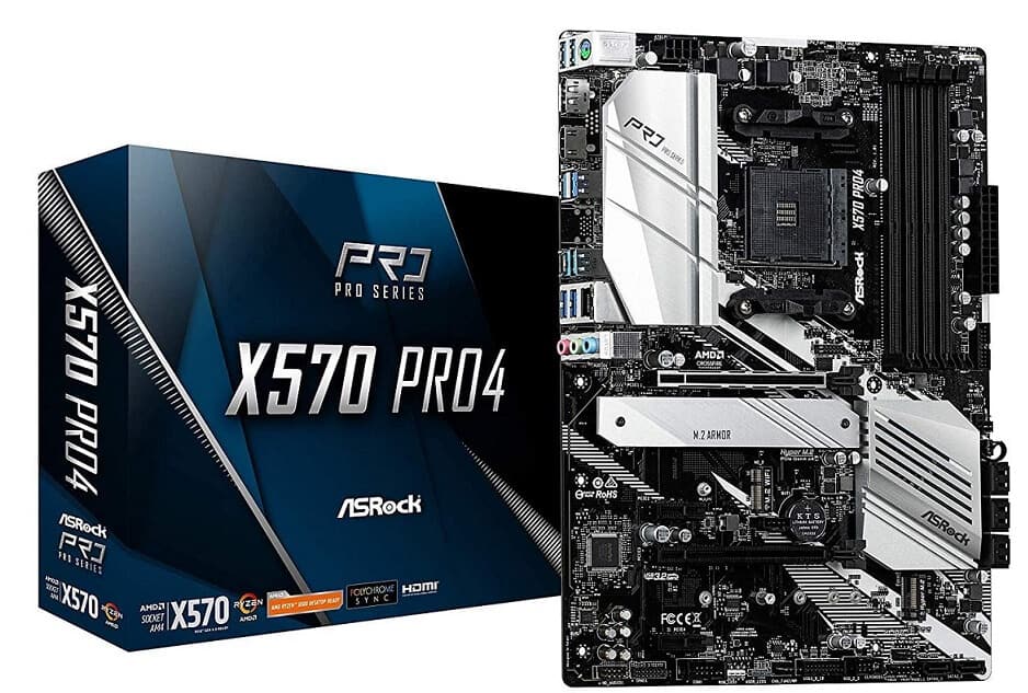 ASRock X570M Pro4 AM4  Cheap AMD Ryzen Motherboard